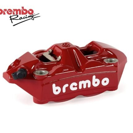 Brembo Racing Red Radial Brake Caliper M4 Monoblock 100mm White Logo Left Ducati