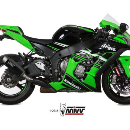 Mivv GP Pro Black Stainless Steel Exhaust Slip On Kawasaki ZX 10R
