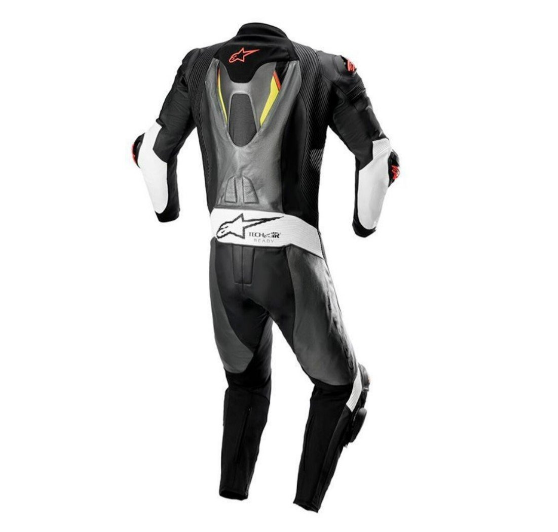 ALPINESTARS IGNITION MISSILE V2 LEATHER SUIT GREY BLACK RED 2