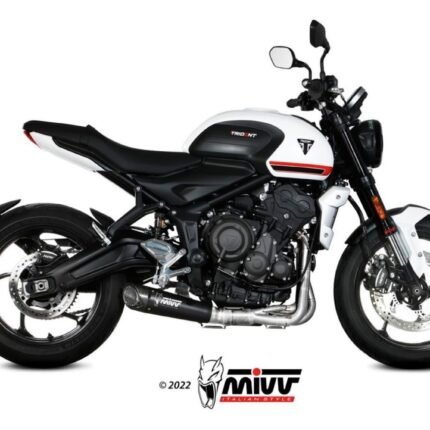 Mivv X-M5 Black Steel Full System Exhaust Triumph Trident 660