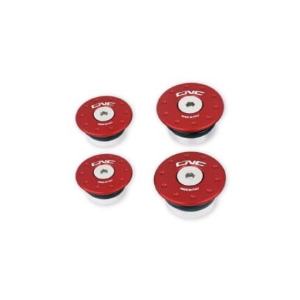 CNC Racing 4 Frame Caps Kit Red Ducati DesertX