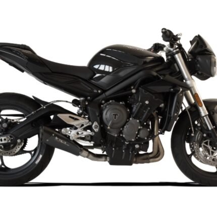 HP Corse Evoxtrem 260 Black Exhaust Slip On Triumph Street Triple 765