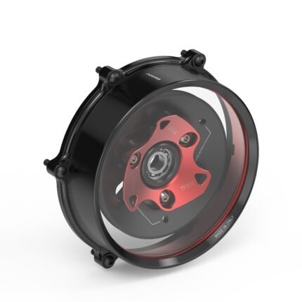 Rizoma Clear Clutch Cover Kit Red Ducati V4 / V4S