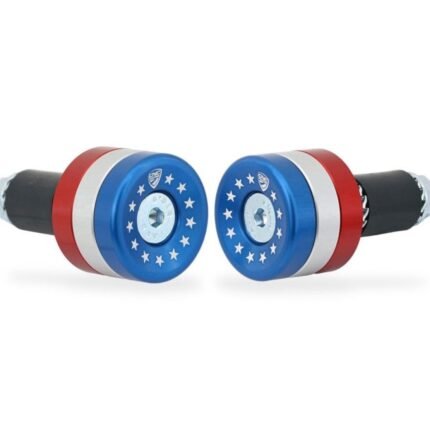 CNC Racing Pair of Stars and Stripes Handlebar Ends Ducati Multistrada V4 / S